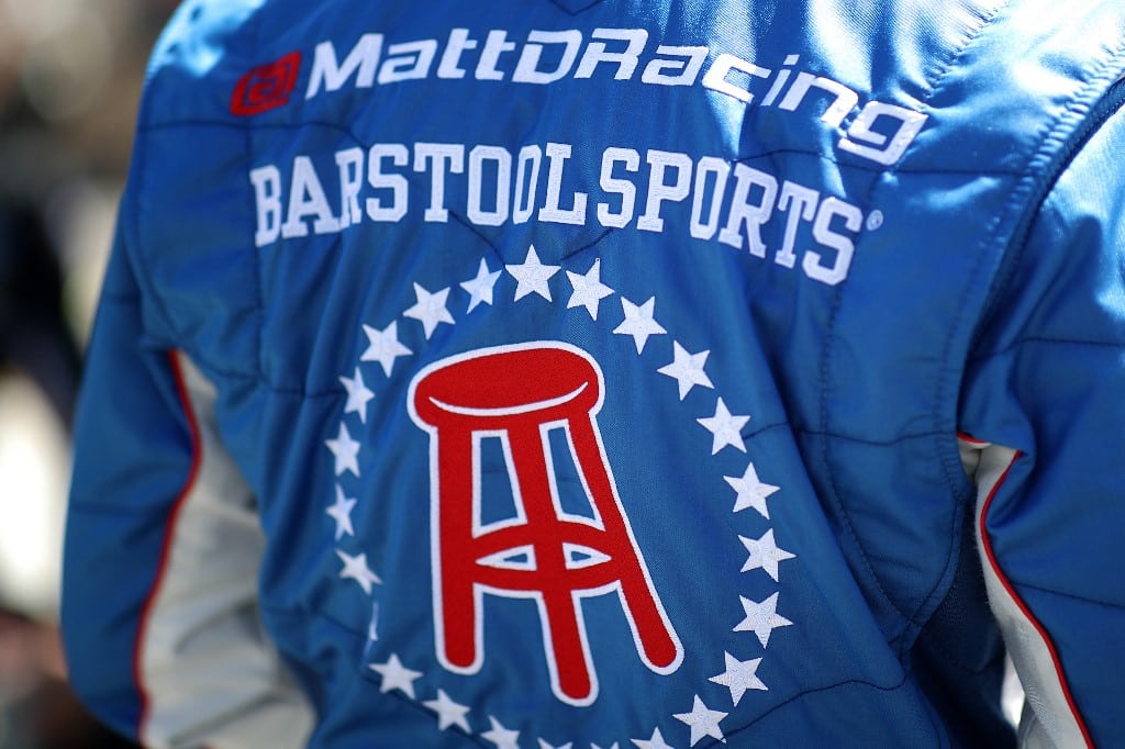 Barstool Sports Logo at NASCAR Event