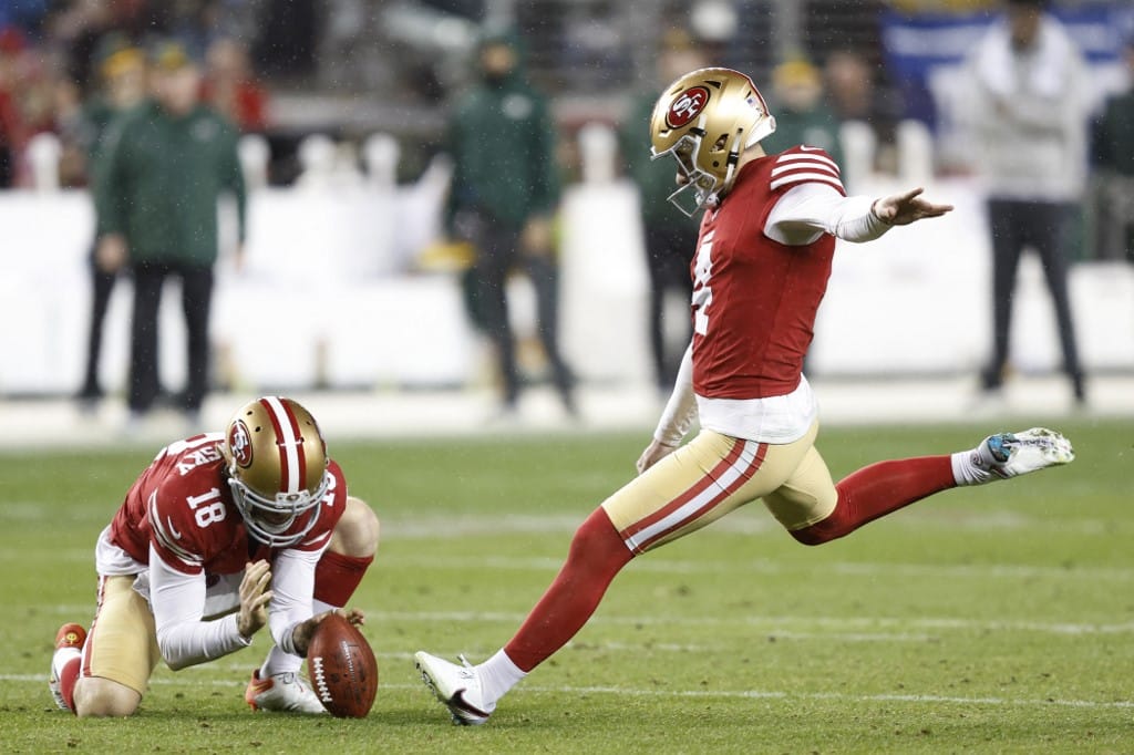 Jake Moody San Francisco 49ers v Green Bay Packers