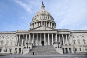 A view of the US Capitol in Washington, DC. With US mid-terms nearing, all 435 House seats and 33 or 34 Senate seats are up for grabs, shaping control of Congress.