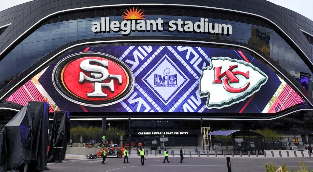 Allegiant Stadium Before Super Bowl LVIII
