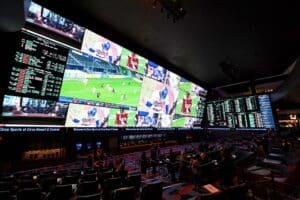 General View Inside Las Vegas Sportsbooks