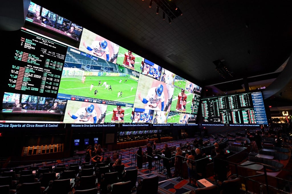 General View Inside Las Vegas Sportsbooks