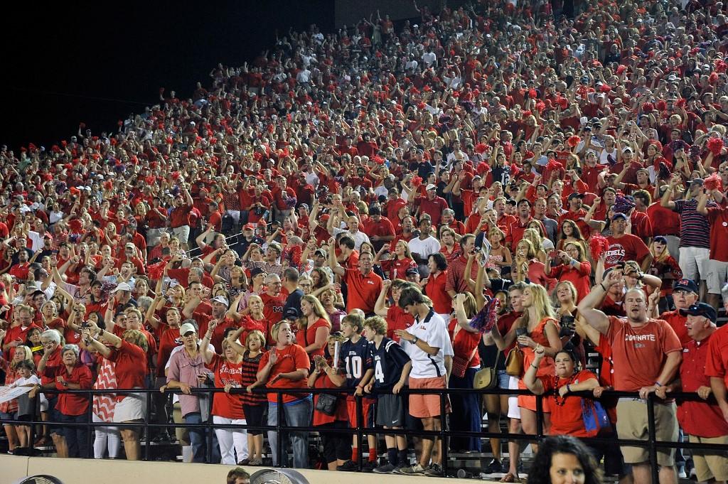 ole Miss Fans Cheer Against Vanderbilt Commodores