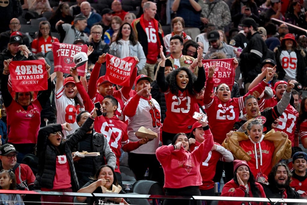 San Francisco 49ers Fans Super Bowl LVIII Opening Night