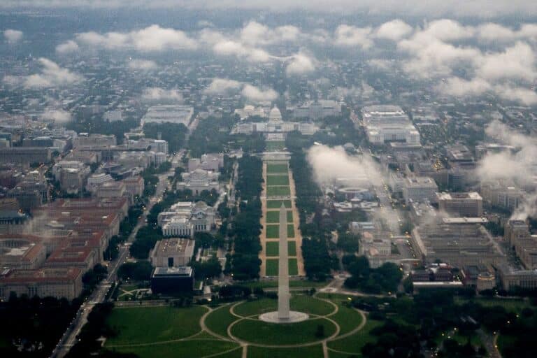 Washington D.C. aerial view