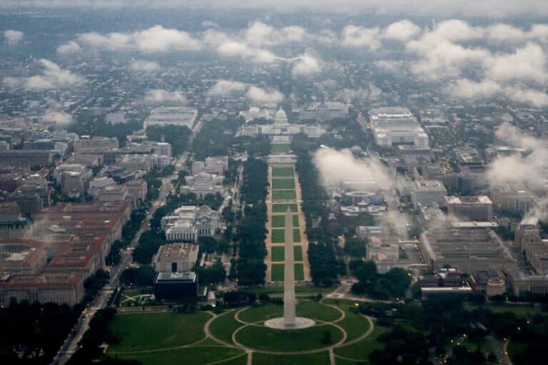 Washington D.C. aerial view