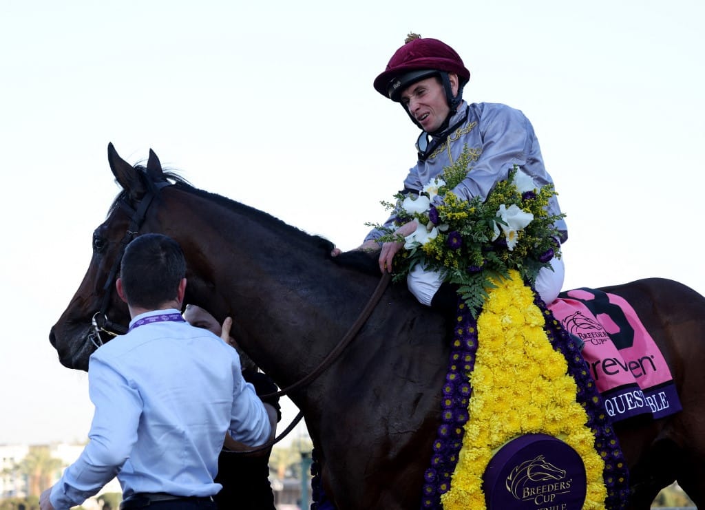 Jockey Lanfranco Dettori Endlessly 2024 Louisiana Derby Jeff Ruby Steaks