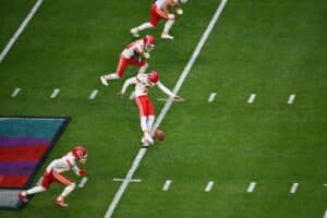 NFL kickoff super bowl Kansas City Chiefs kicker Harrison Butker