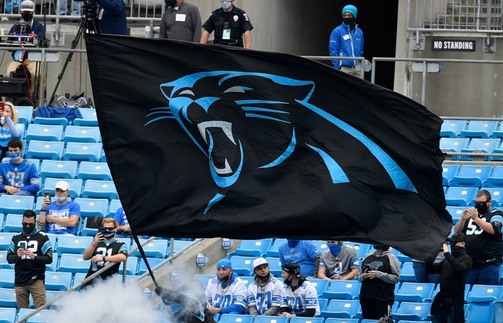 Carolina Panthers Flag at Bank of America Stadium