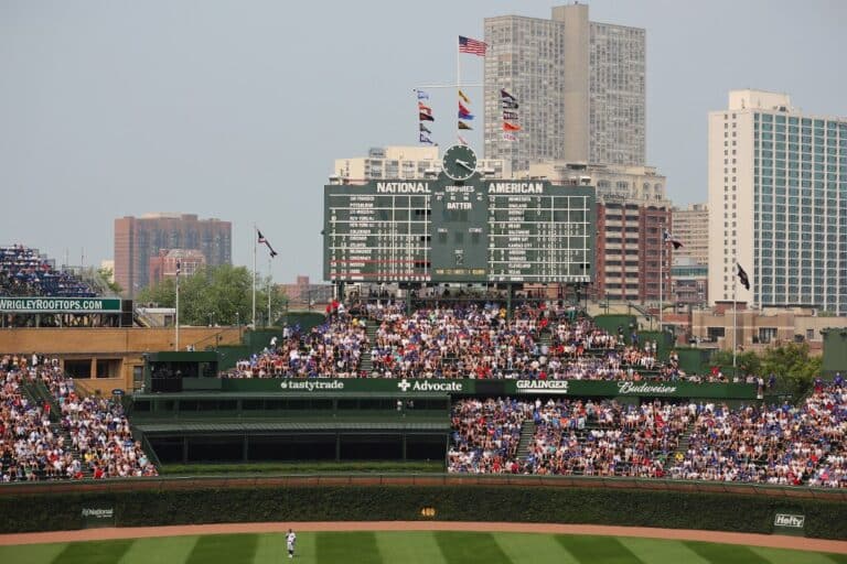 General View Wrigley Field Chicago Illinois