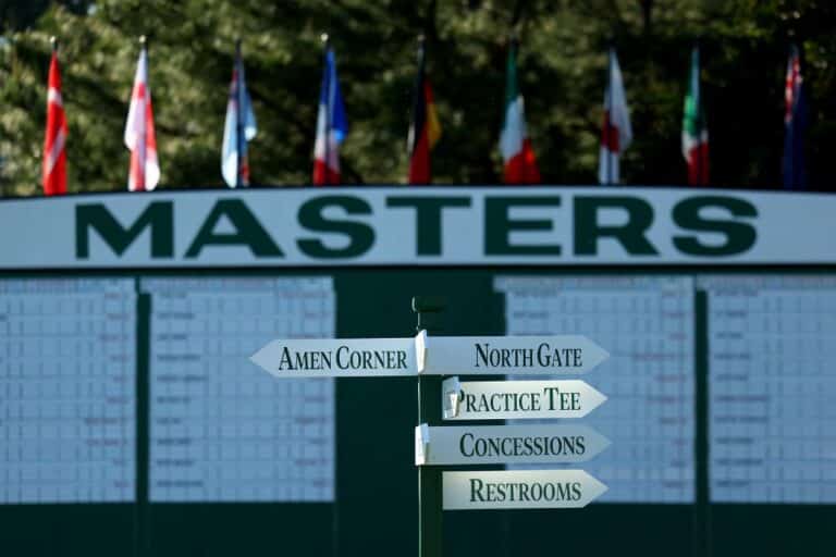 2024 Masters Tournament Signage Augusta National Golf Club