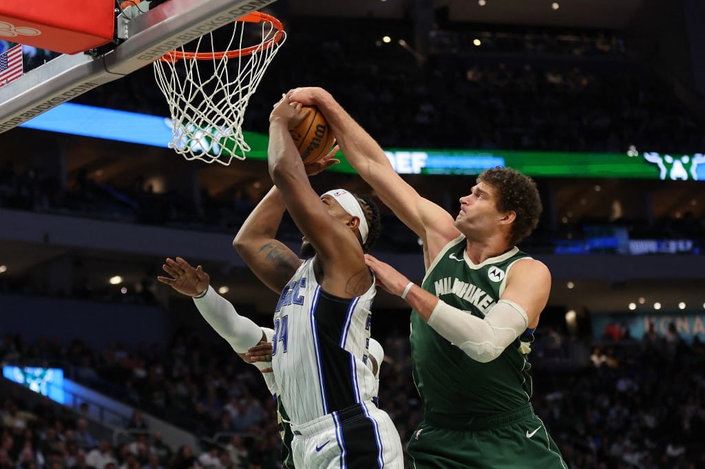 Milwaukee Bucks Orlando Magic NBA computer pick Brook Lopez Wendell Carter Jr