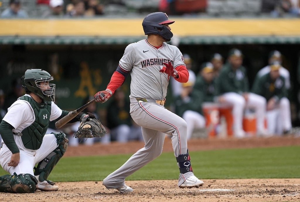 Washington Nationals Oakland Athletics MLB computer pick Luis García Jr.