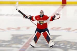 Sergei Bobrovsky Florida Panthers Second Round of the 2024 Stanley Cup Playoffs Florida