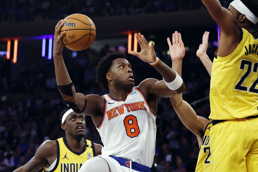 OG Anunoby New York Knicks v Indiana Pacers