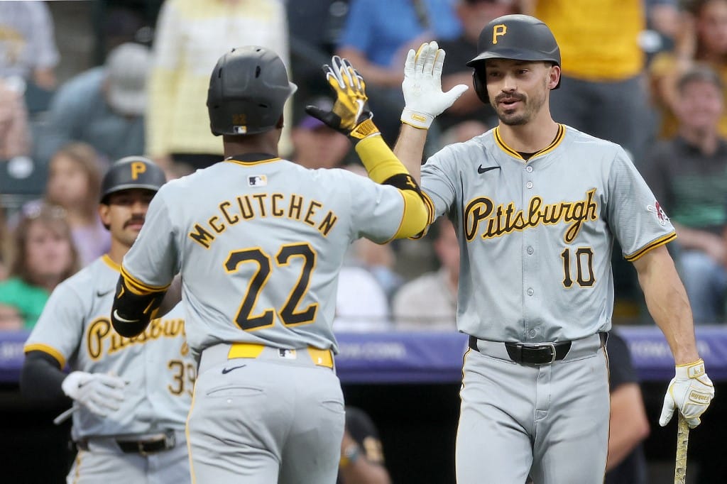 Andrew Mccutchen and Bryan Reynolds Pittsburgh Pirates