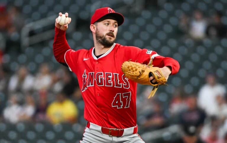 Griffin Canning Los Angeles Angels v Minnesota Twins