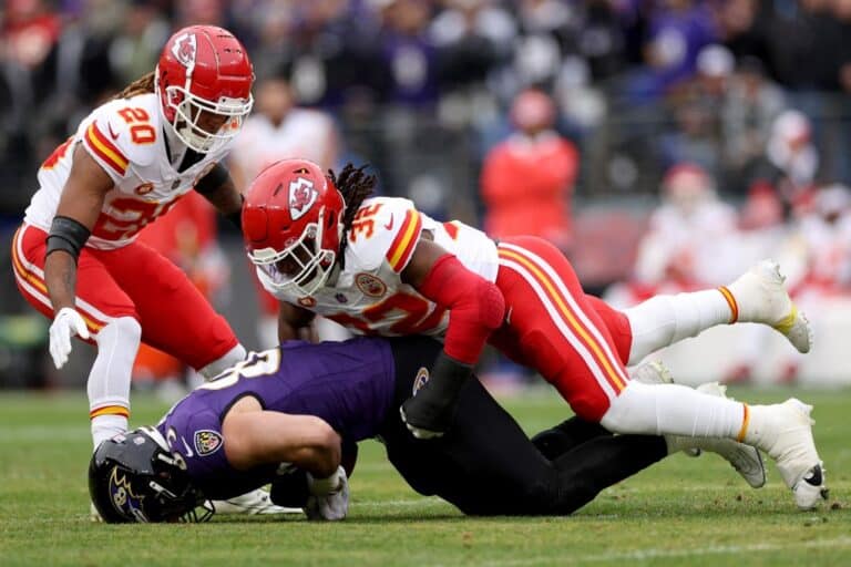 Mark Andrews Baltimore Ravens Nick Bolton Chiefs