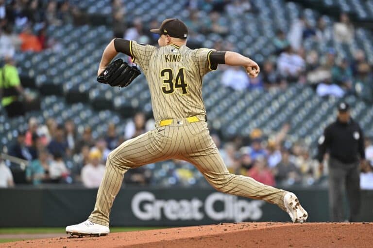 Michael King San Diego Padres v Seattle Mariners