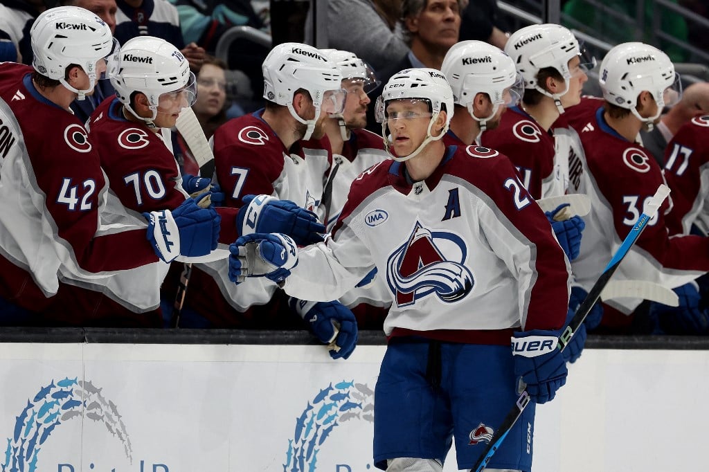 Nathan Mackinnon Colorado Avalanche v Seattle Kraken