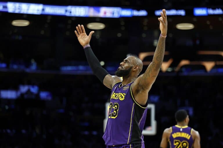 Lebron James Los Angeles Lakers v Golden State Warriors