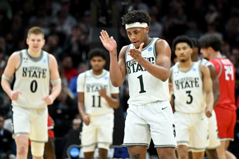 Jeremy Fears Jr Michigan State Spartans v New Mexico Lobos