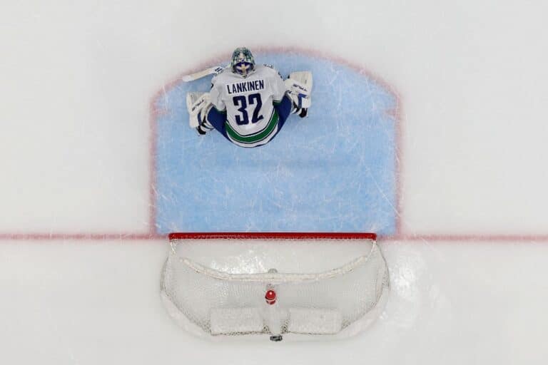 Kevin Lankinen Vancouver Canucks v Seattle Kraken