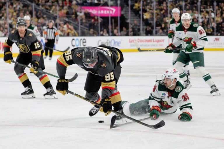 Victor Olofsson Vegas Golden Knights v Minnesota Wild
