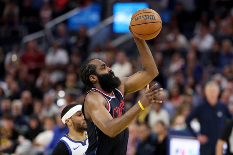 James Harden LA Clippers v Golden State Warriors