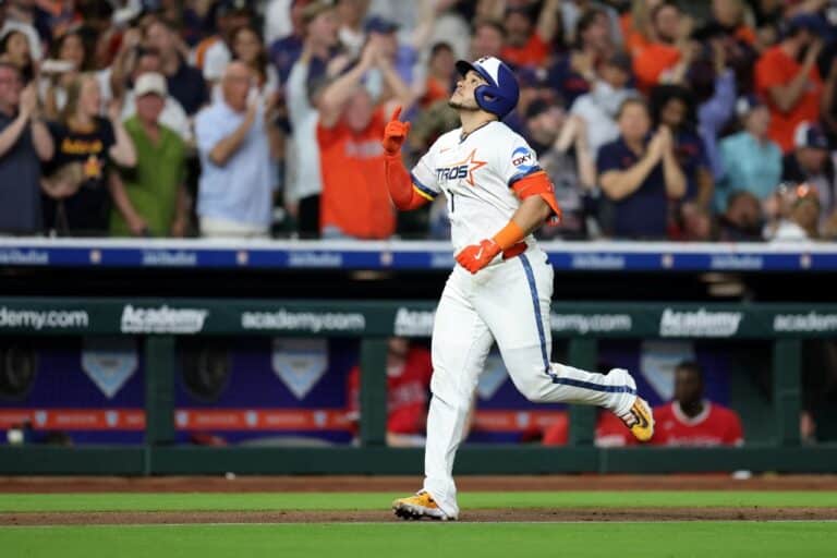 Yainer Diaz Houston Astros v Los Angeles Angels