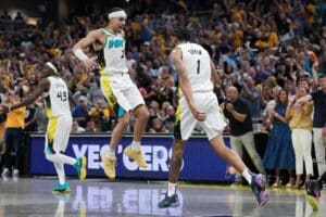 Andrew Nembhard and Obi Toppin Indiana Pacers