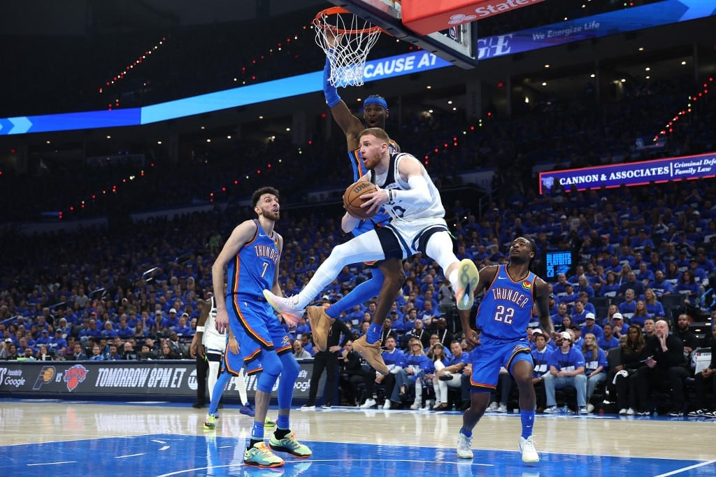 Donte Divincenzo of Minnesota Timberwolves v Oklahoma City Thunder