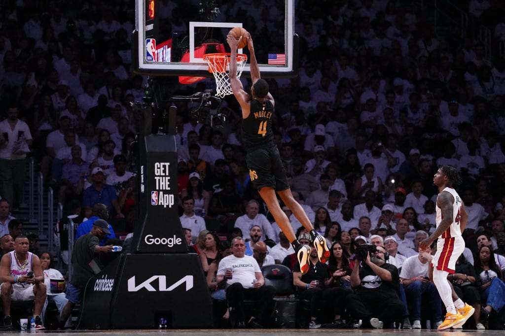 Evan Mobley Cleveland Cavaliers v Miami Heat