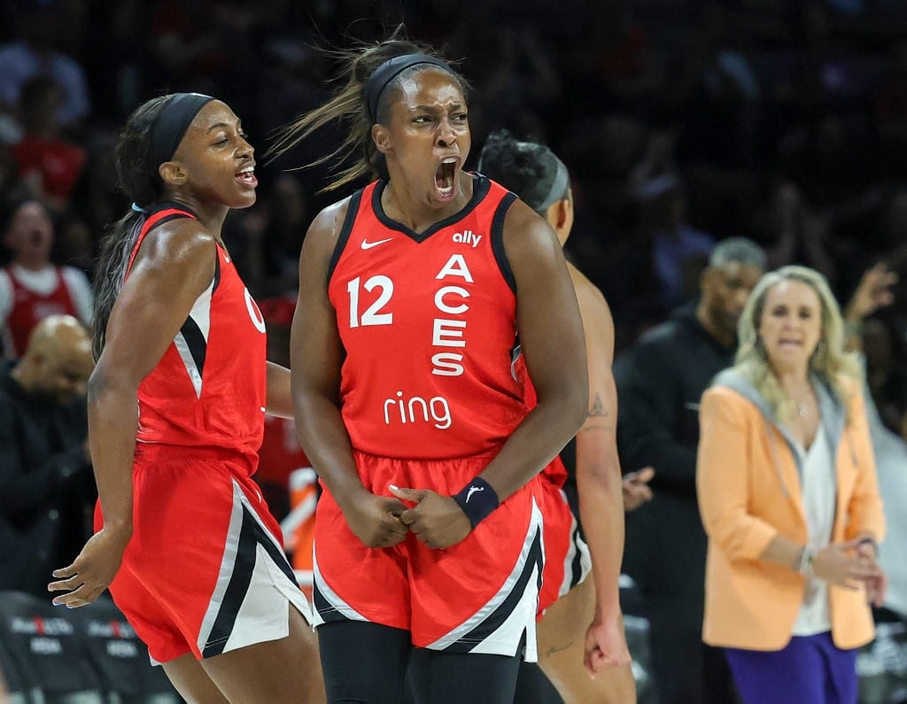 Jackie Young Chelsea Gray Las Vegas Aces