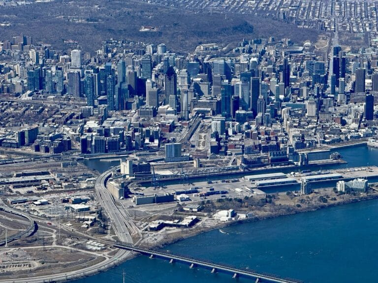 Montreal aerial view