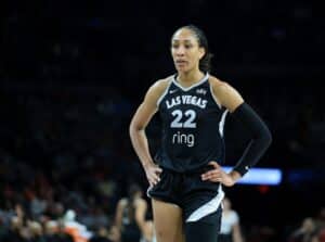 A'ja Wilson Las Vegas Aces v Connecticut Sun