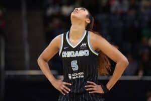 Angel Reese of Chicago Sky v New York Liberty