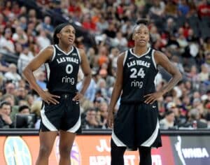 Jackie Young and Jewell Loyd Las Vegas Aces