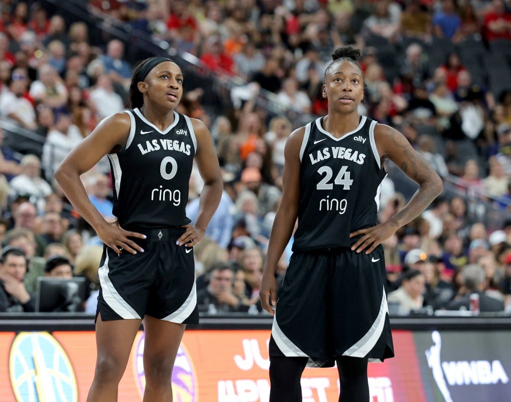 Jackie Young and Jewell Loyd Las Vegas Aces