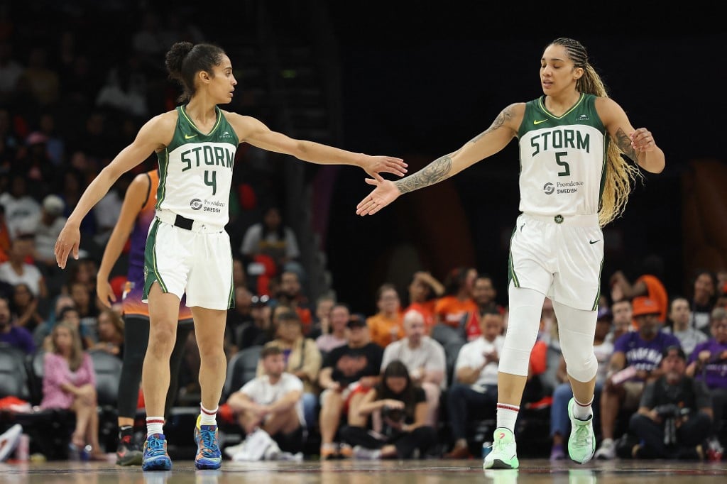 Skylar Diggins and Gabby Williams Seattle Storm