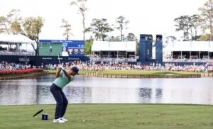 THE PLAYERS Championship - Final Round - Oddstrader Jason Day of Australia plays his shot from the 17th tee during the final round of THE PLAYERS Championship