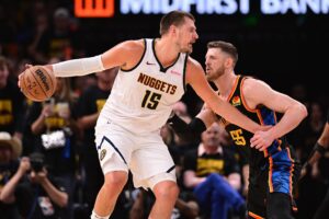 Nikola Jokic #15 of the Denver Nuggets