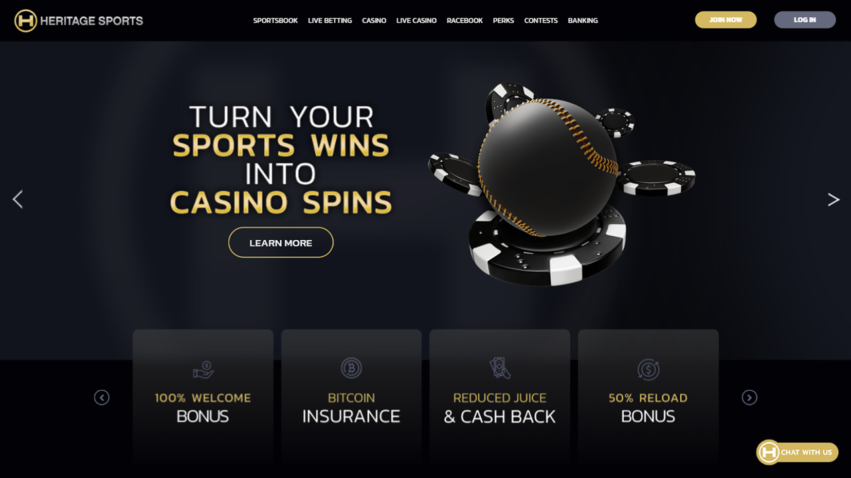 Bovada Home desktop